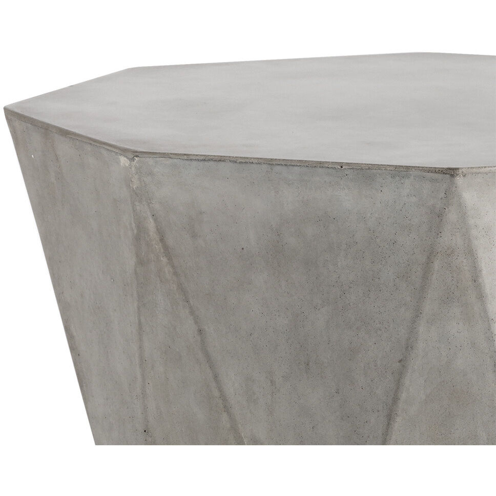 Prism 24 X 19 inch Grey / Black Outdoor End Table